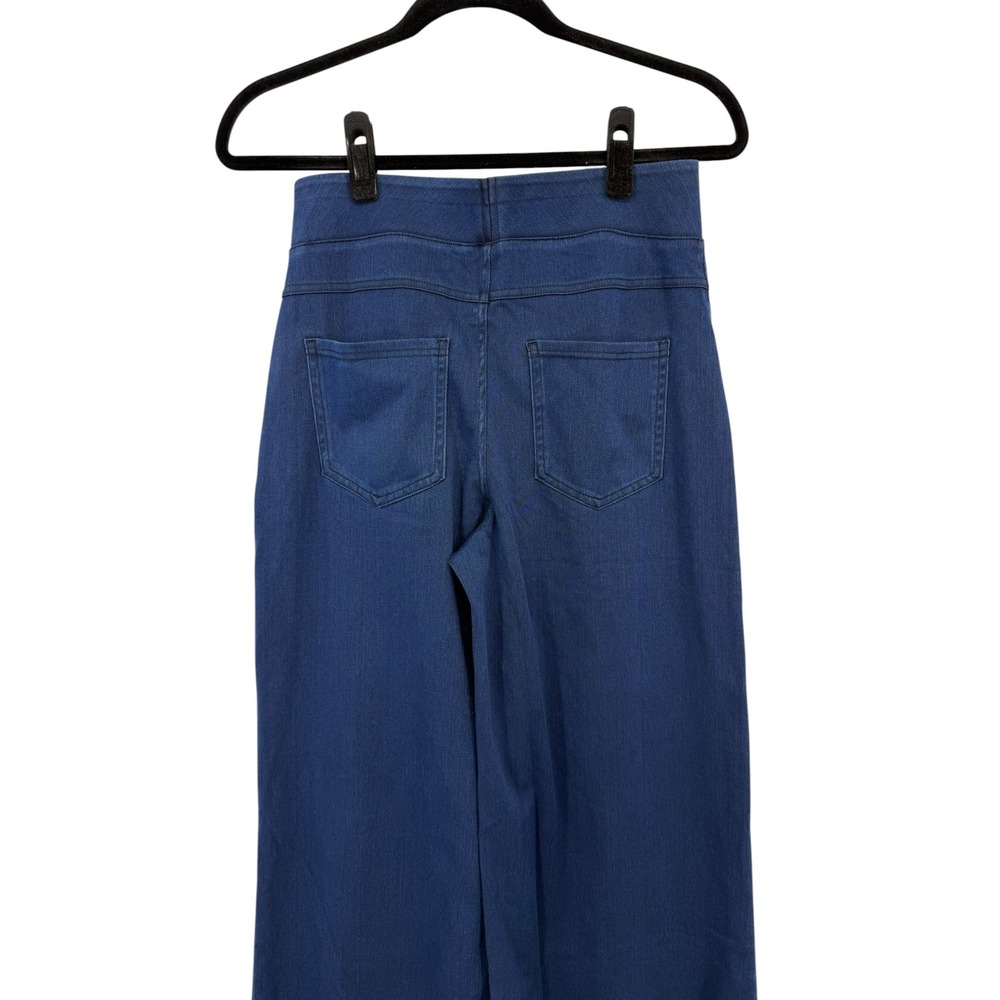 Halara Flex High Waisted Wide Leg Loose Jeans Denim Navy Blue Medium NWT - Picture 6 of 10